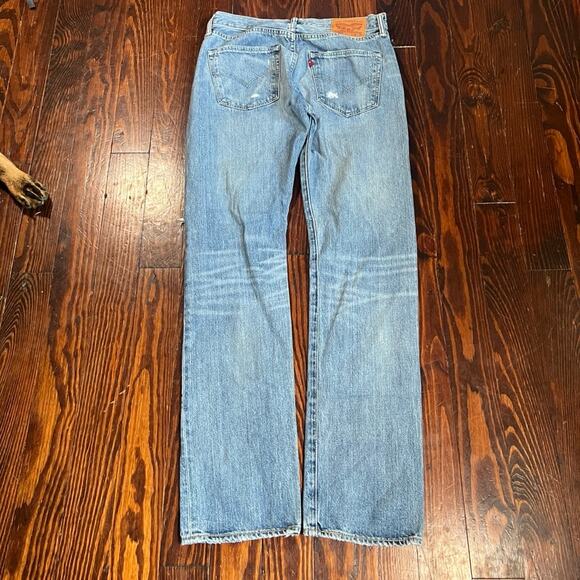 Levi's 32x34 Y2K 501 Jeans Light Wash Straight - Picture 3 of 7
